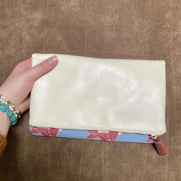 RACHEL PALLY cream floral fold over clutch bag - Picture 3 of 6